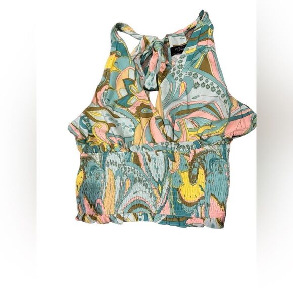 NWOT Milk and Honey Paisley Halter Large - Picture 4 of 5